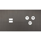 MODELEC - Façade Empreintes PLAN Canon de Fusil Double Horizontale Chargeur USB C3 M