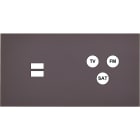 MODELEC - Façade Désir Anthracite Mat Double Horizontale U1 C3