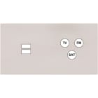 MODELEC - Façade Désir Gris Perle Mat Double Horizontale U1 C3
