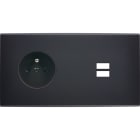 MODELEC - Façade Confidence Laiton Noir Mat Double Horizontale PC U1