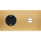 MODELEC - Façade Confidence Laiton Brosse Double Horizontale PCK U1 à Vis