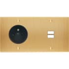 MODELEC - Façade Confidence Laiton Brosse Double Horizontale PC U1 à Vis