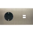 MODELEC - Façade Confidence Laiton Acier Brosse Double Horizontale PCK U1