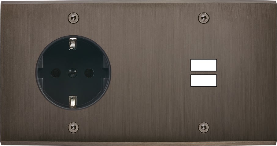 MODELEC - Façade Confidence Laiton Canon De Fusil Double Horizontale PCK U1 à Vis