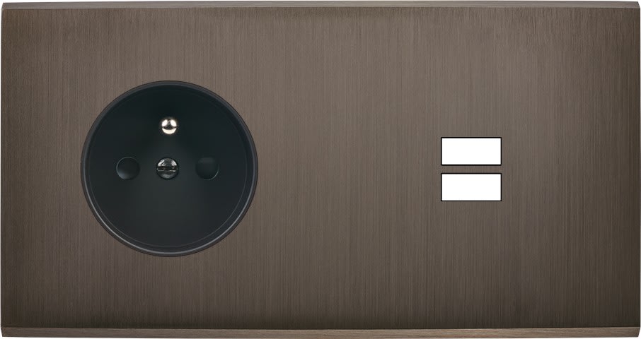 MODELEC - Façade Confidence Laiton Canon De Fusil Double Horizontale PC U1