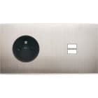 MODELEC - Façade Confidence Laiton Nickel Satine Double Horizontale PC U1