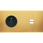 MODELEC - Façade Confidence Laiton Satine Double Horizontale PC U1