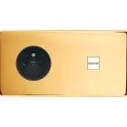 MODELEC - Façade Confidence Laiton Or Miroir Double Horizontale PC U1