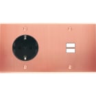 MODELEC - Façade Confidence Laiton Cuivre Satine Double Horizontale PCK U1 à Vis