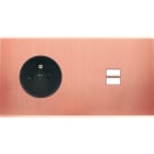 MODELEC - Façade Confidence Laiton Cuivre Satine Double Horizontale PC U1
