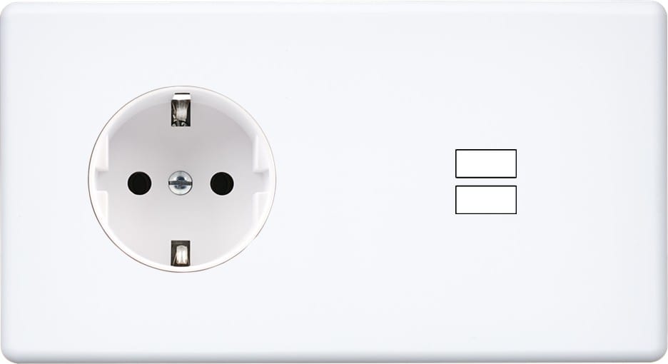 MODELEC - Façade Hitera Blanc Soft Touch Soft Double Horizontale PCK U1