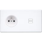 MODELEC - Façade Hitera Blanc Double Horizontale PC U1