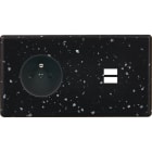 MODELEC - Façade Hitera Terrazzo Noir Double Horizontale PC U1