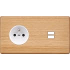 MODELEC - Façade Hitera Chene Clair Double Horizontale PC U1