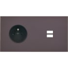 MODELEC - Façade Désir Anthracite Mat Double Horizontale PC U1