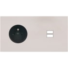 MODELEC - Façade Désir Gris Perle Mat Double Horizontale PC U1