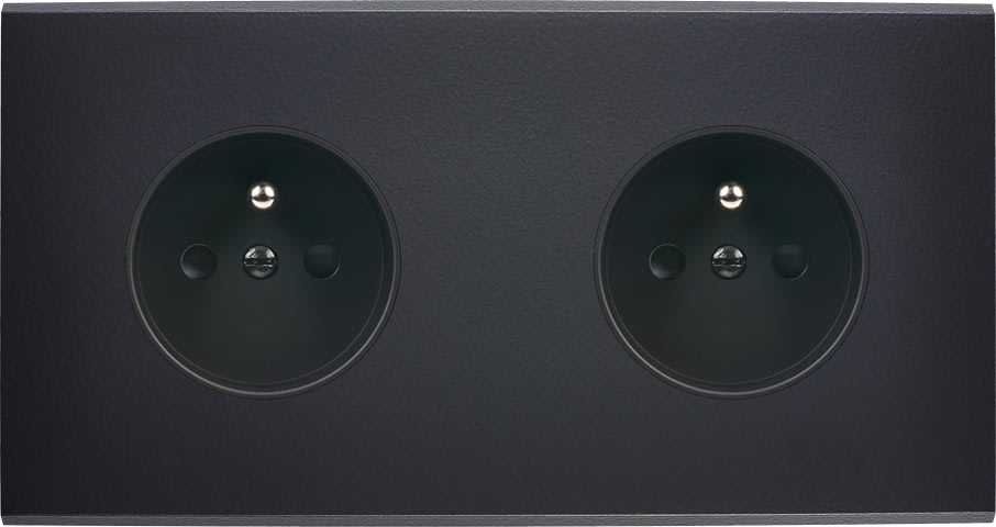 MODELEC - Façade Confidence Laiton Noir Double Horizontale PC Pc