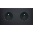 MODELEC - Façade Confidence Laiton Noir Double Horizontale PC Pc