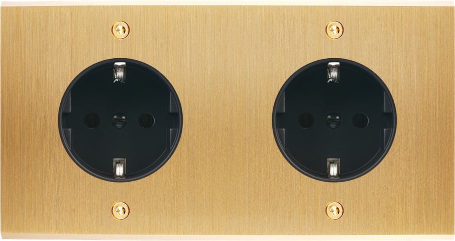 MODELEC - Façade Confidence Laiton Brosse Double Horizontale PCK Pck Vis
