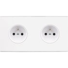 MODELEC - Façade Confidence Laiton Blanc Double Horizontale PC Pc