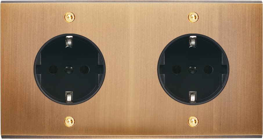 MODELEC - Façade Confidence Laiton Bronze Double Horizontale PCK Pck V