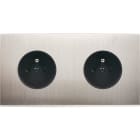 MODELEC - Façade Confidence Laiton Nickel Sat Double Horizontale PC Pc