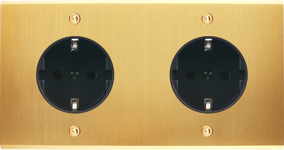 MODELEC - Façade Confidence Laiton Satine Double Horizontale PCK Pck Vis