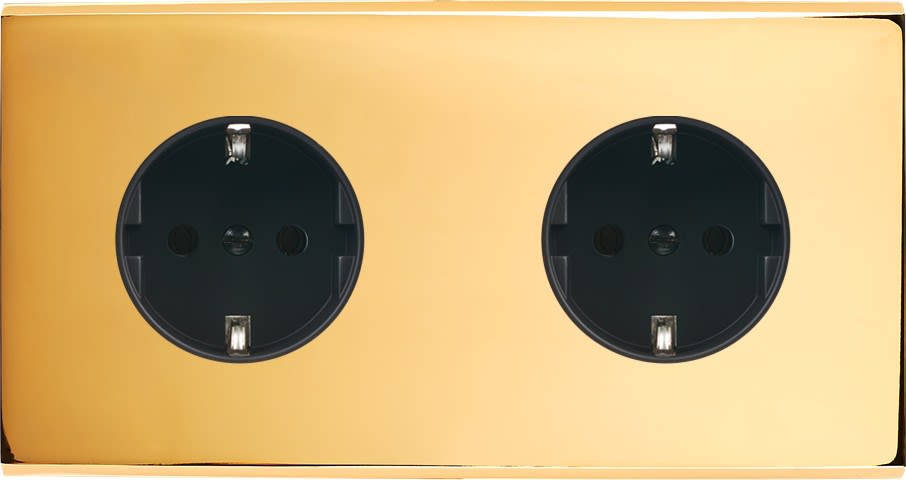 MODELEC - Façade Confidence Laiton Or Miroir Double Horizontale PCK Pck Magnetique