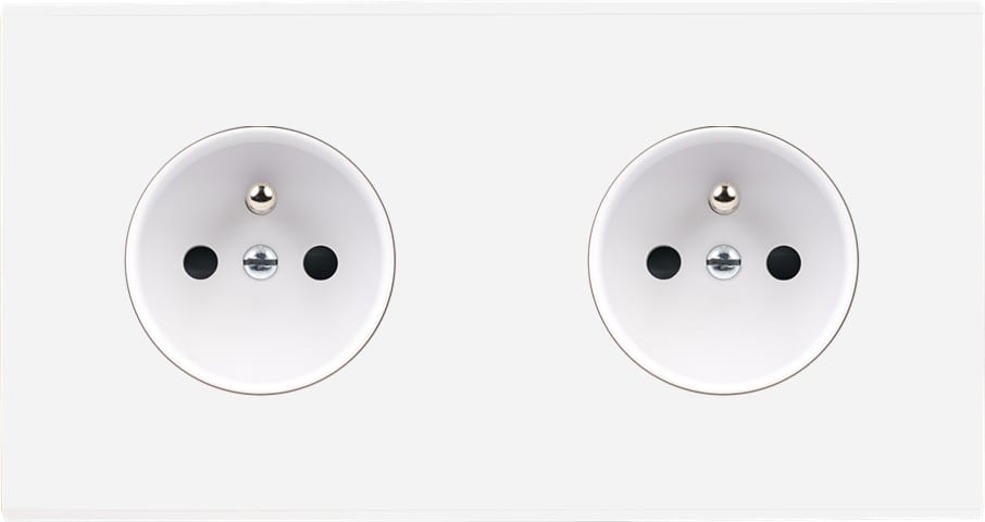 MODELEC - Façade Confidence Laiton Blanc Email Double Horizontale PC Pc