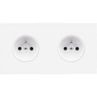 MODELEC - Façade Confidence Laiton Blanc Email Double Horizontale PC Pc