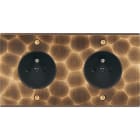 MODELEC - Façade Fascination Laiton Onde Double Horizontale PC Pc à Vis