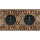 MODELEC - Façade Fascination Laiton Atlas Double Horizontale PC Pc à Vis