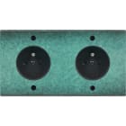 MODELEC - Façade Fascination Laiton Jade Double Horizontale PC Pc à Vis