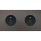 MODELEC - Façade Empreintes PLAN Canon de Fusil Double Horizontale 2 Prises de Courant M