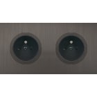 MODELEC - Façade Empreintes VOLUME Canon Fusil Double Horizontale 2 Prises de Courant, mag