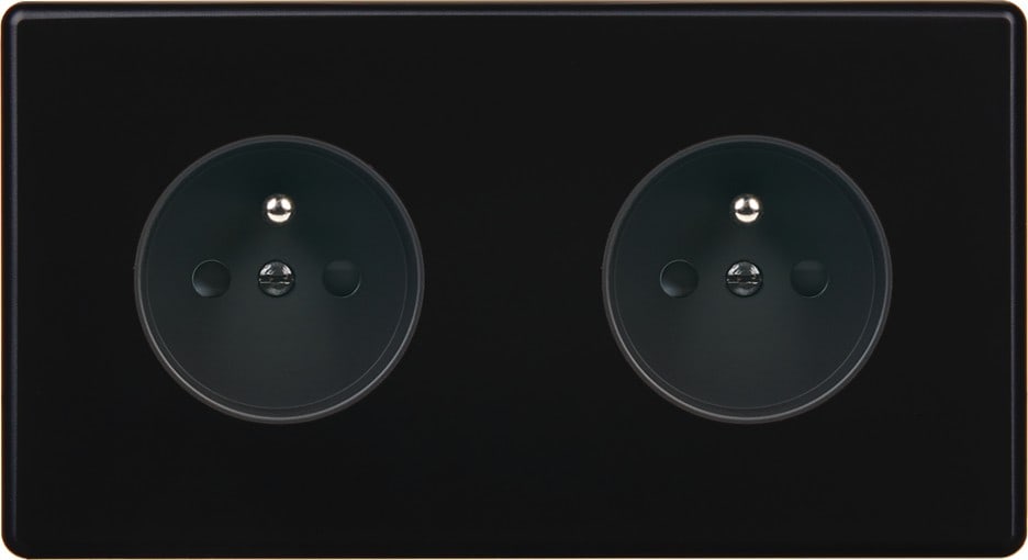 MODELEC - Façade Hitera Noir Soft Double Horizontale PC Pc