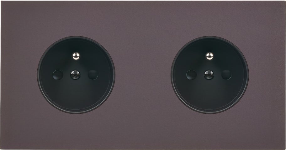 MODELEC - Façade Désir Anthracite Mat Double Horizontale PC Pc