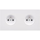 MODELEC - Façade Désir Blanc Mat Double Horizontale PC Pc