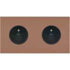 MODELEC - Façade Désir Moka Mat Double Horizontale PC Pc