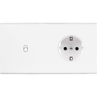 MODELEC - Façade Confidence Laiton Blanc Double Horizontale B1 PCK Magnetique