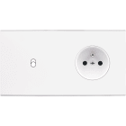MODELEC - Façade Confidence Laiton Blanc Double Horizontale B1 Pc