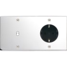 MODELEC - Façade Confidence Laiton Chrome Double Horizontale B1 PCK Vis