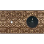 MODELEC - Façade Fascination Laiton Atlas Double Horizontale B1 PC à Vis