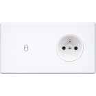 MODELEC - Façade Hitera Blanc Soft Double Horizontale B1 Pc