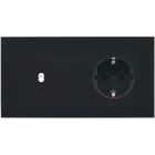 MODELEC - Façade Désir Noir Mat Double Horizontale B1 Pck