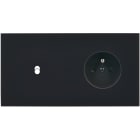 MODELEC - Façade Désir Noir Mat Double Horizontale B1 Pc