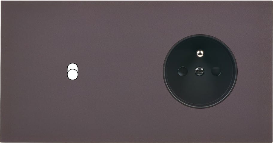 MODELEC - Façade Désir Anthracite Mat Double Horizontale B1 Pc