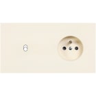 MODELEC - Façade Désir Ivoire Mat Double Horizontale B1 Pc