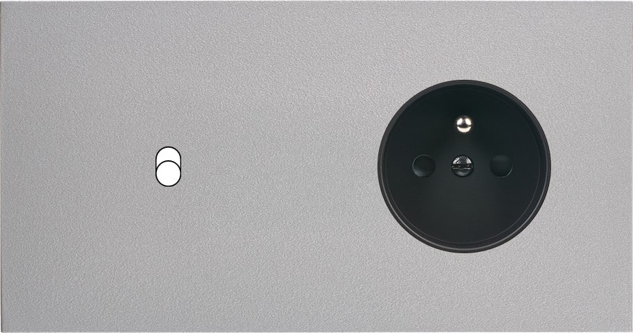 MODELEC - Façade Désir Alu Mat Double Horizontale B1 Pc