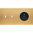MODELEC - Façade Confidence Laiton Brosse Double Horizontale B2 Pc